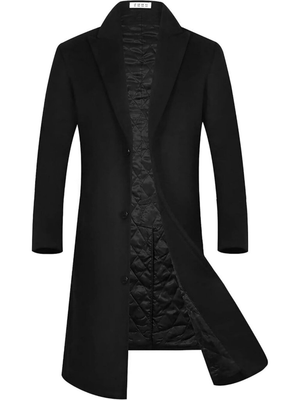 Stylish Men's Full Length Wool Trench Coat - Warm Winter Overcoat & Windbreaker